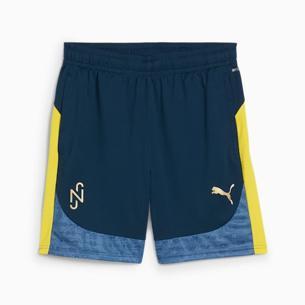 PUMA x NEYMAR JR "BNA" Men's Training Shorts, Marine Blue-Pelé Yellow, extralarge